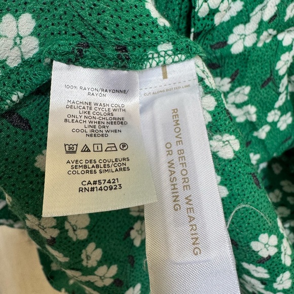 LOFT Green Floral Midi Dress - Picture 6 of 6